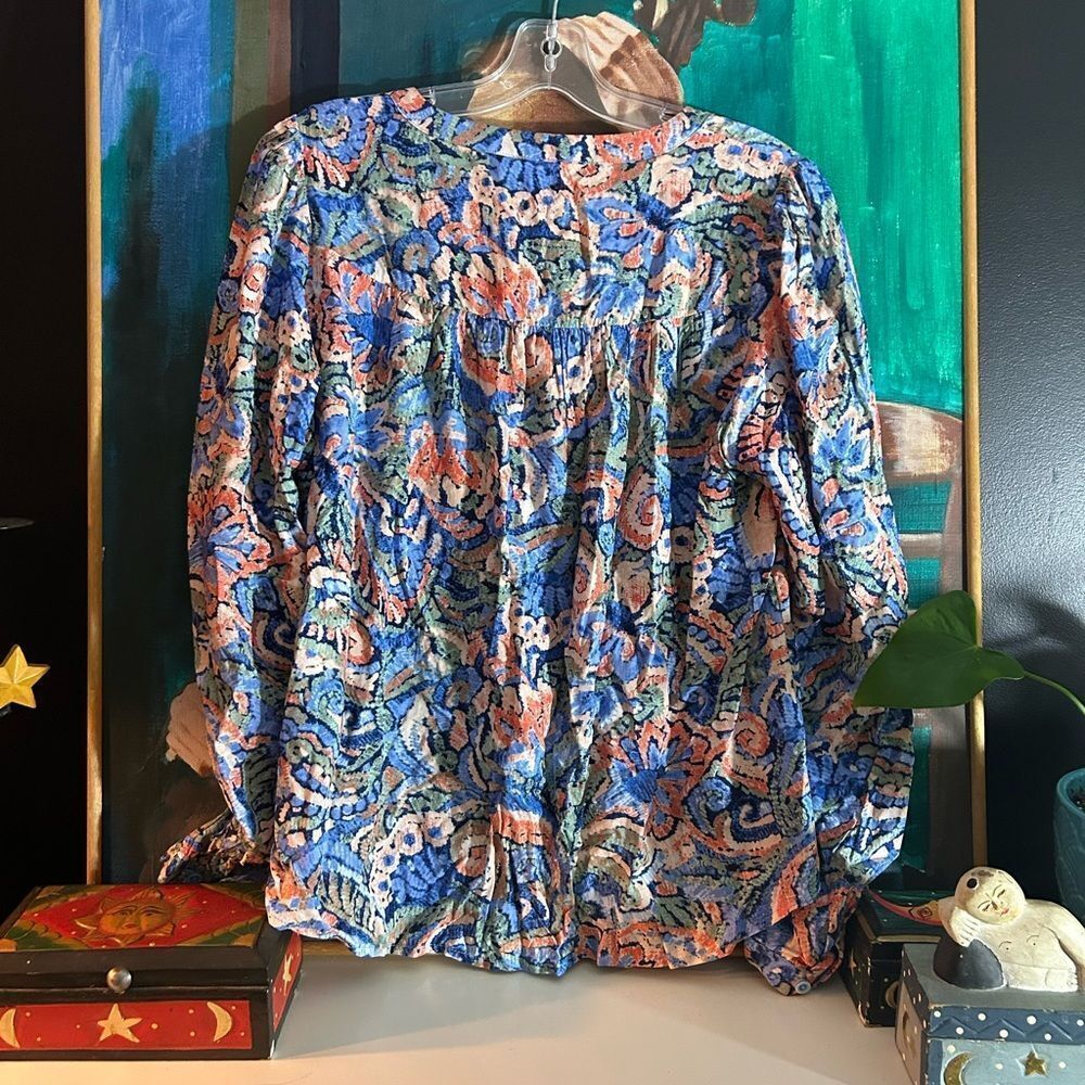 Northern Reflections Multicolor Patterned Blouse - Picture 5 of 14